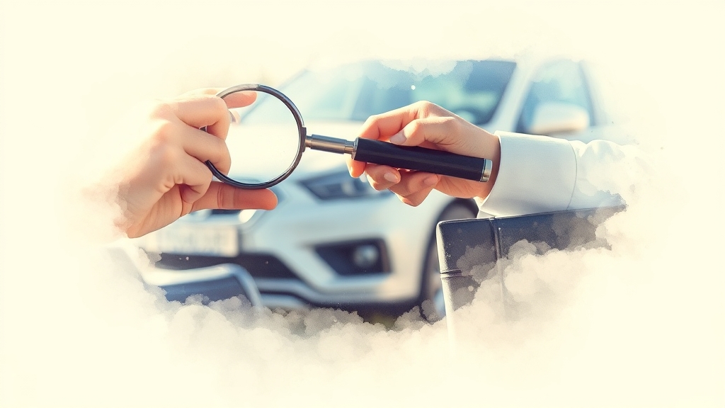 여수 중고차 완벽 가이드: 시세, 매입/판매, 직거래, 사기 예방 A to Z 4 중고차 매매 전 필수 점검 목록 (watercolor 스타일)