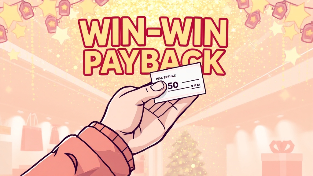 상생소비복권 2차 완벽 가이드: 당첨 확인부터 페이백 신청까지! 7 상생페이백 신청 (illustration 스타일)