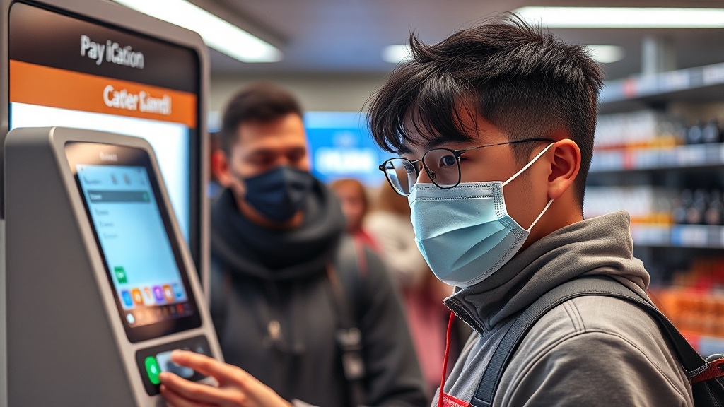 토스 페이스페이 완벽 가이드: 등록부터 사용, 혜택, 보안까지! 4 페이스페이 사용법: 결제 과정 분석 (realistic 스타일)