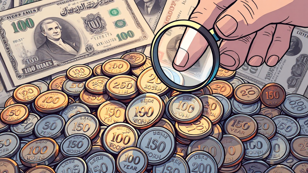 희귀 동전 완벽 가이드: 년도별 가격, 거래 방법, 보관 팁 A to Z 3 100원 희귀 동전 (illustration 스타일)