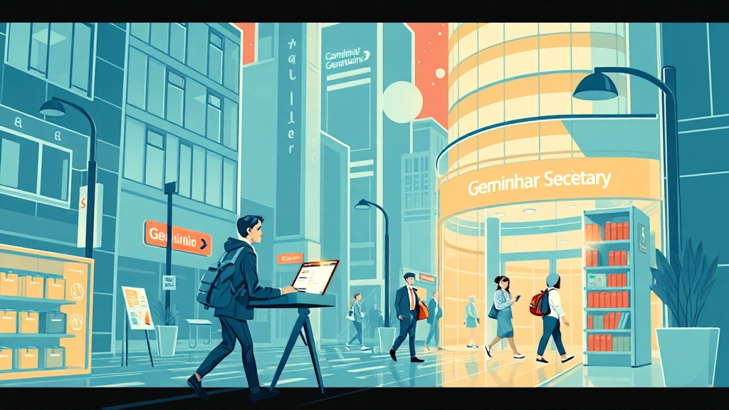 제미나이3: 구글 검색 혁신과 AI 딥서치, 쇼핑의 미래를 열다 9 결론, AI가 가져올 미래 (illustration 스타일)