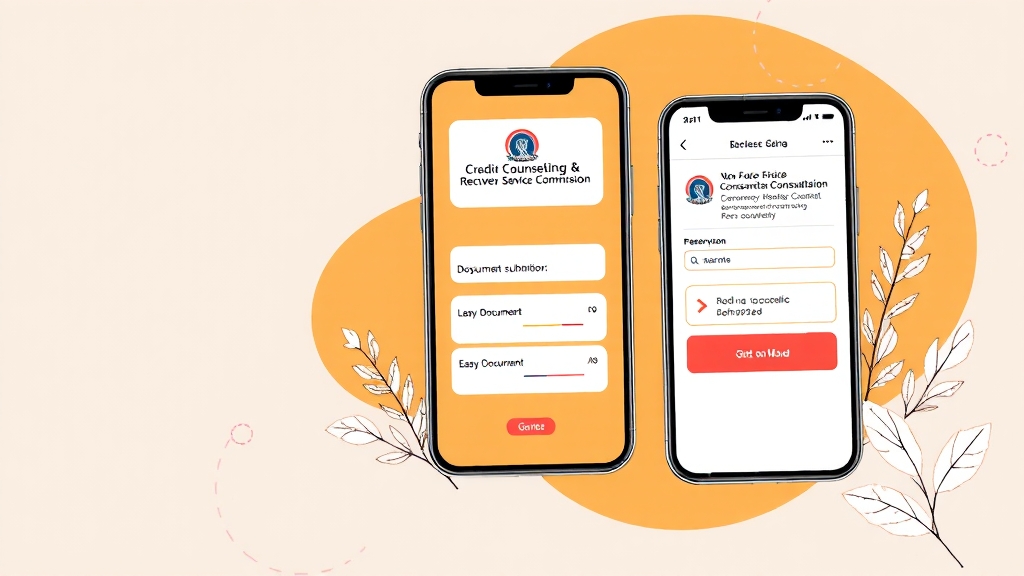 신용회복위원회 완벽 가이드: 상담부터 소액신용카드까지 A to Z 6 온라인 상담 활용 (illustration 스타일)