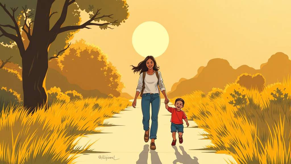 한부모가정 지원금이란? (illustration 스타일)