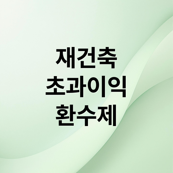 재건축 초과이익 환수제 폐지 논쟁: 시장 영향과 향후 전망 집중 분석