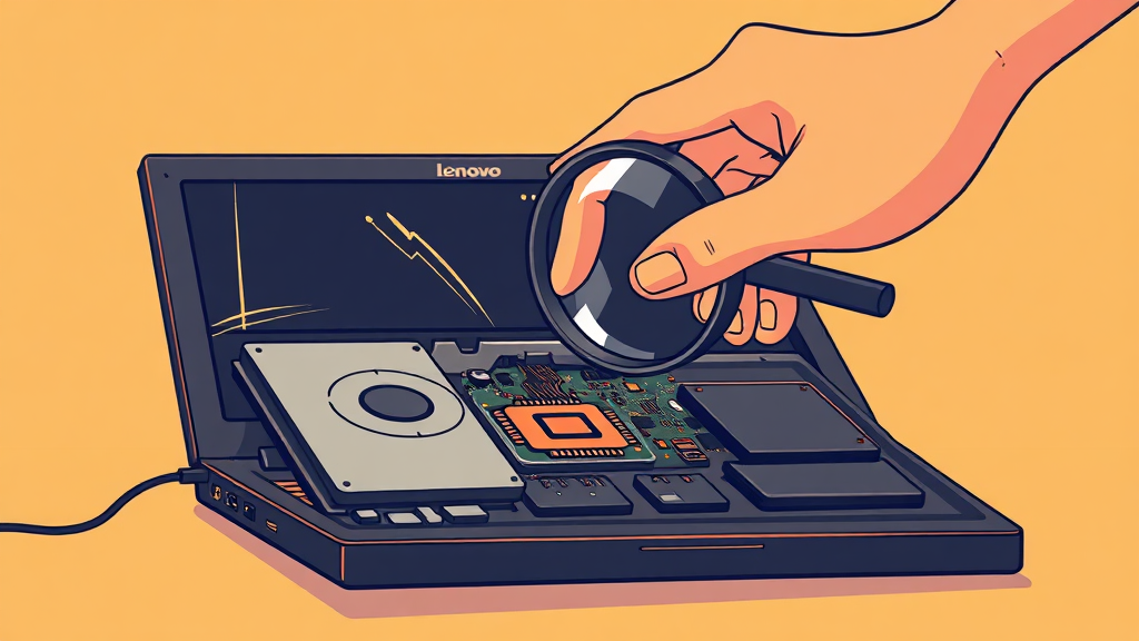 레노버 서비스센터 완벽 가이드: 위치, AS 접수, 고장 해결, 비용 총정리 4 고장 증상별 해결 방법 (illustration 스타일)