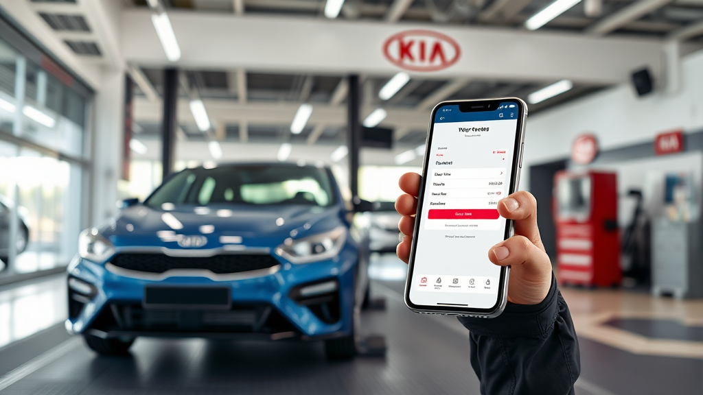 기아 오토큐 완벽 가이드: 서비스, 예약, 보증, 문제 해결 A to Z 4 예약 및 방문 절차 (realistic 스타일)