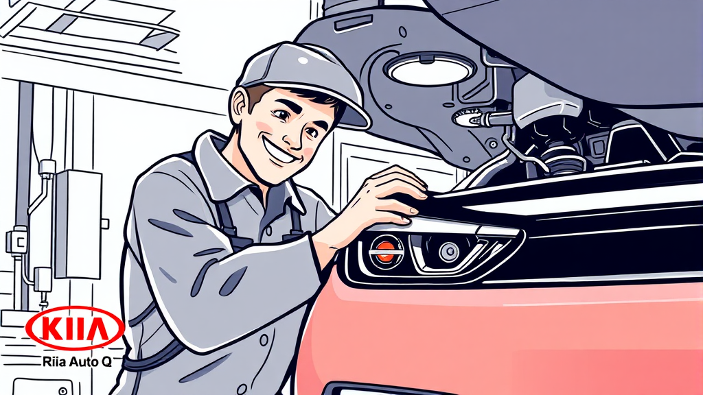 기아 오토큐 완벽 가이드: 서비스, 예약, 보증, 문제 해결 A to Z 8 서비스 만족도 및 개선점 (illustration 스타일)