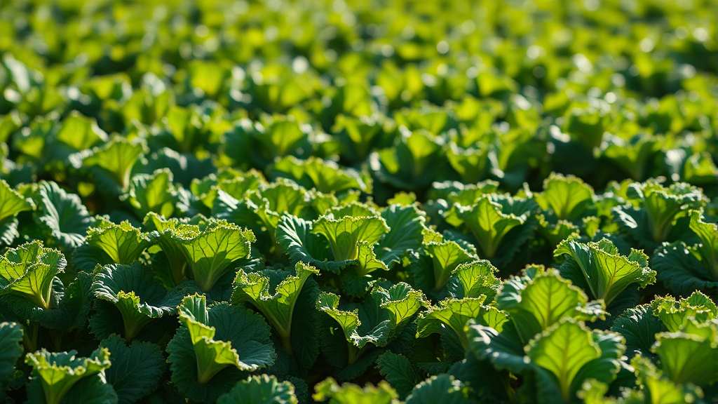 유기농 컬리케일, 뭐가 더 좋을까요? (realistic 스타일)