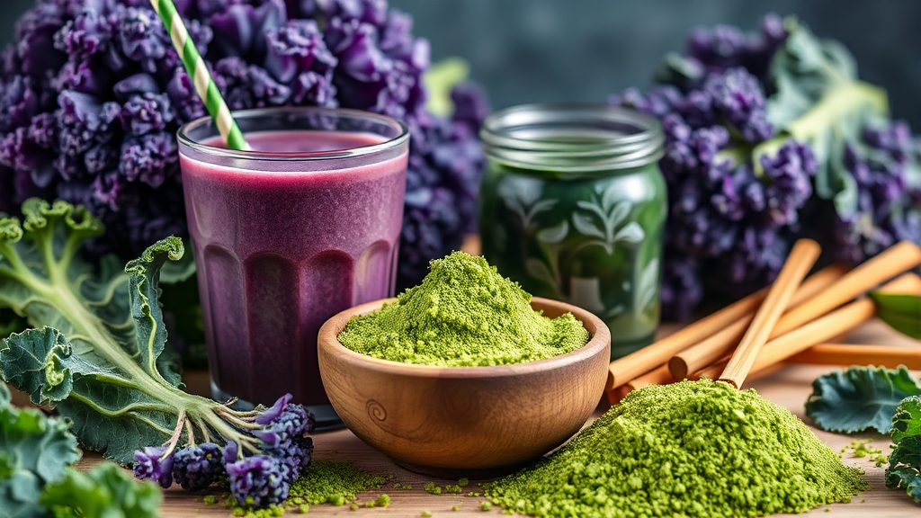 컬리케일, 어떻게 먹어야 맛있을까요? (realistic 스타일)