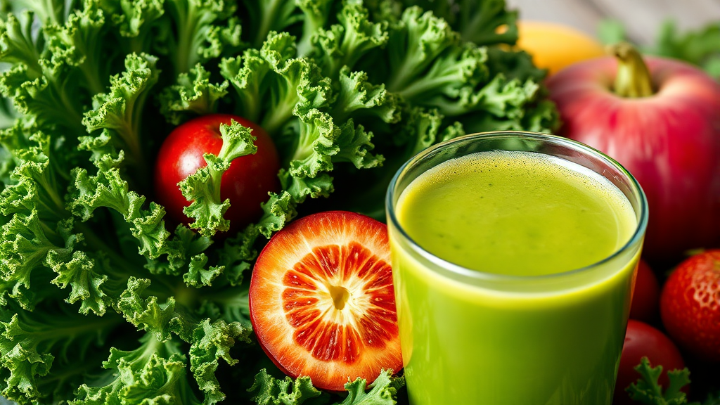 컬리케일, 섭취 시 주의할 점은? (realistic 스타일)