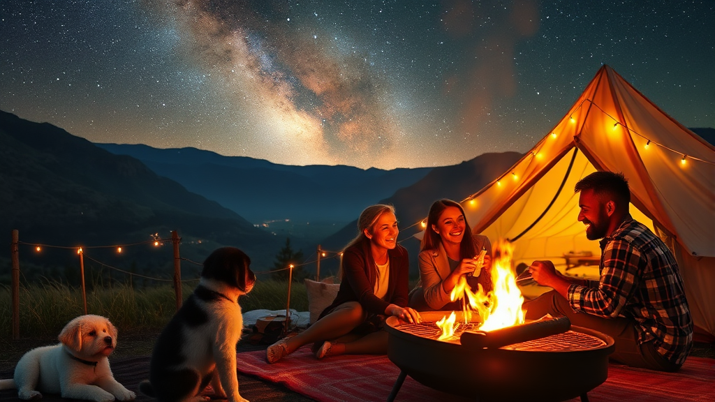 오시유 주변 환경 및 추천 활동 (realistic 스타일)