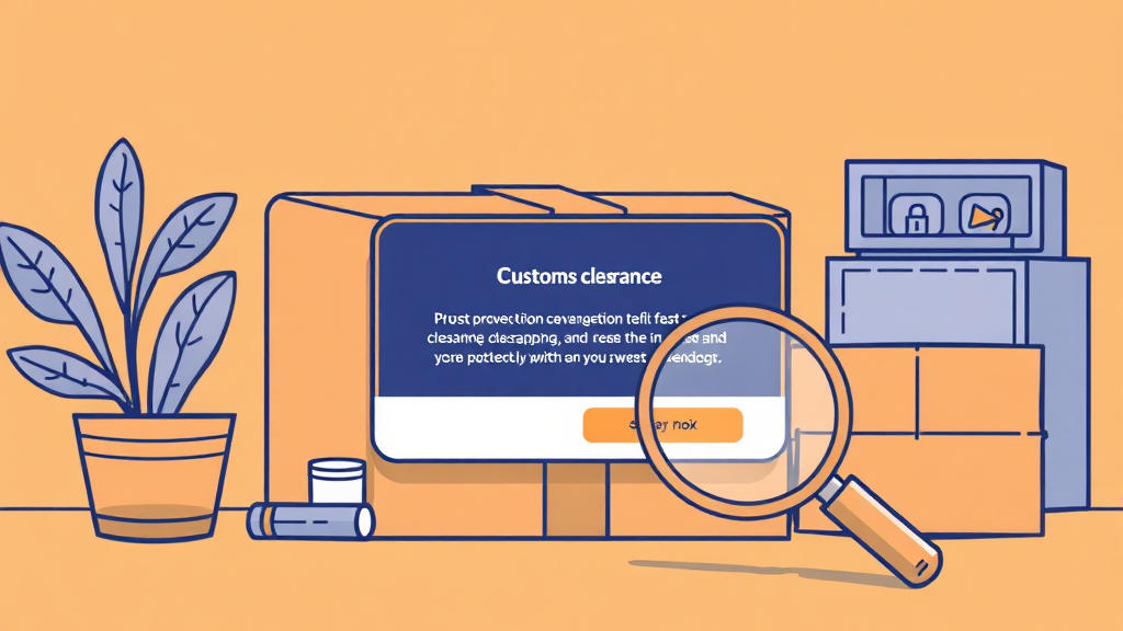 구삐 활용 통관 내역 확인 (illustration 스타일)