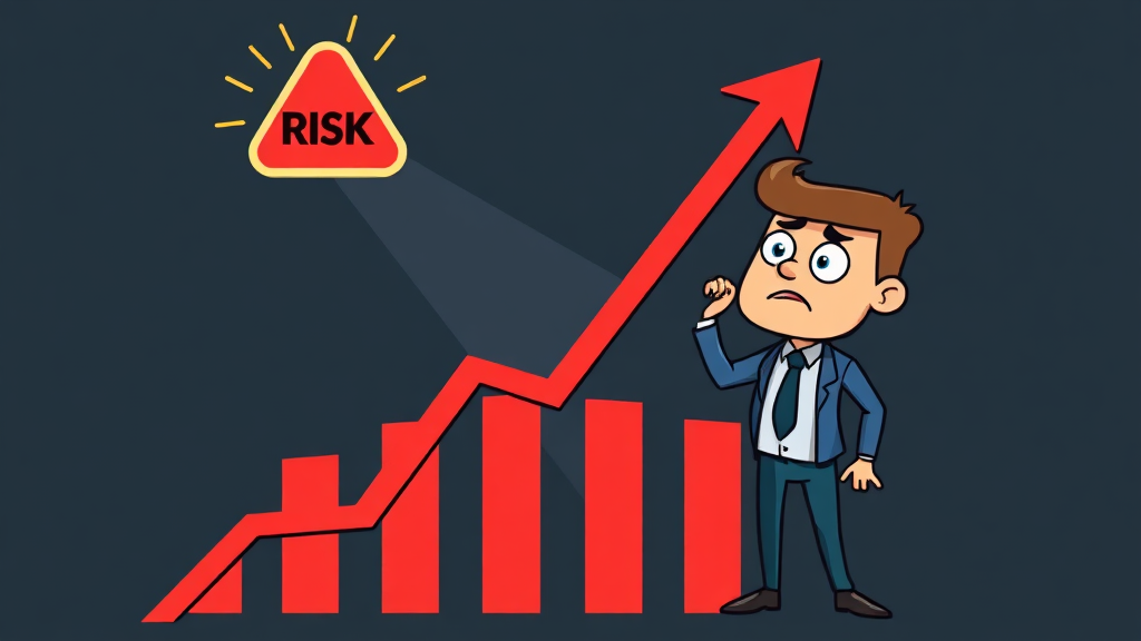 테라뷰홀딩스 IPO 총정리: 기업 개요부터 투자 전략, 주가 전망까지 6 투자 리스크 및 유의사항 (cartoon 스타일)