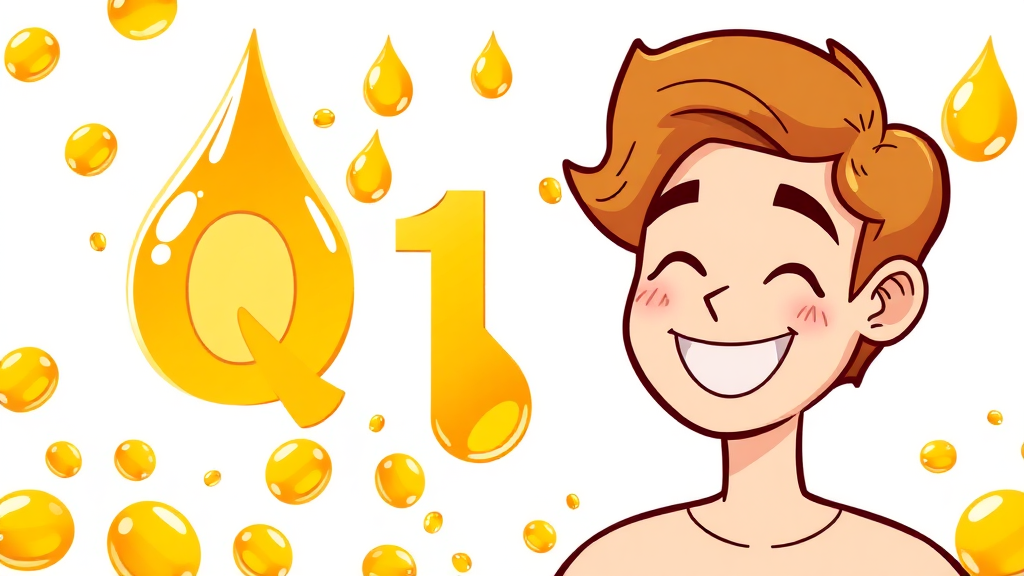 코엔자임Q10 A to Z: 효능, 부작용, 복용법, 프롬바이오 선택 가이드 8 코엔자임Q10, 제품 선택 가이드 (cartoon 스타일)