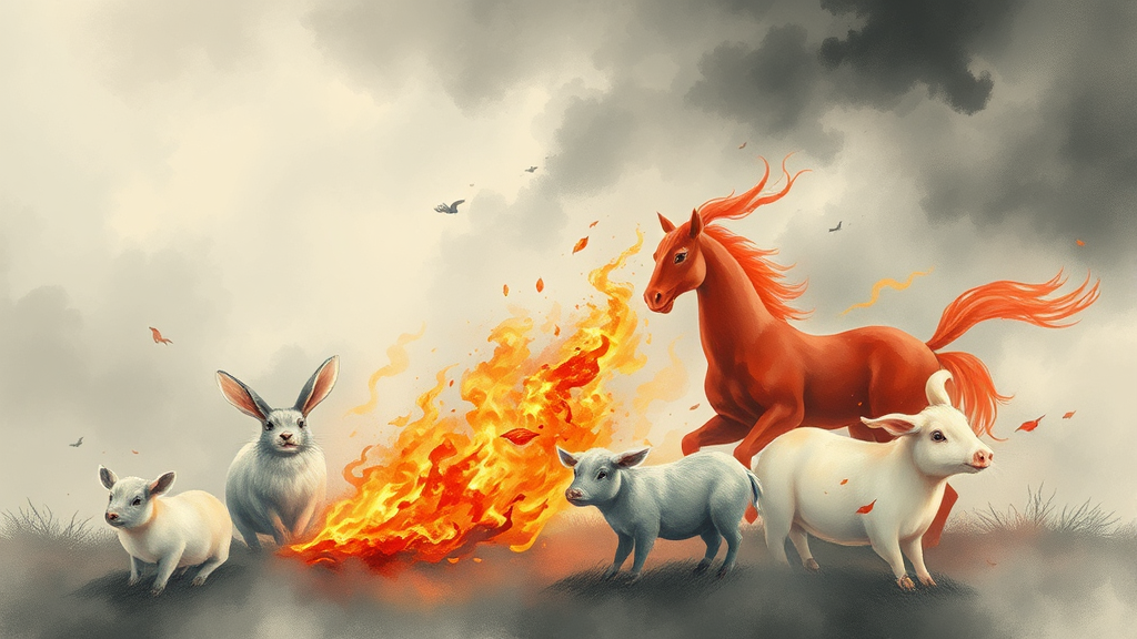 2026년 병오년 삼재띠 총정리: 눌삼재, 악삼재, 복삼재 완벽 분석 4 2026년 삼재띠는? (watercolor 스타일)