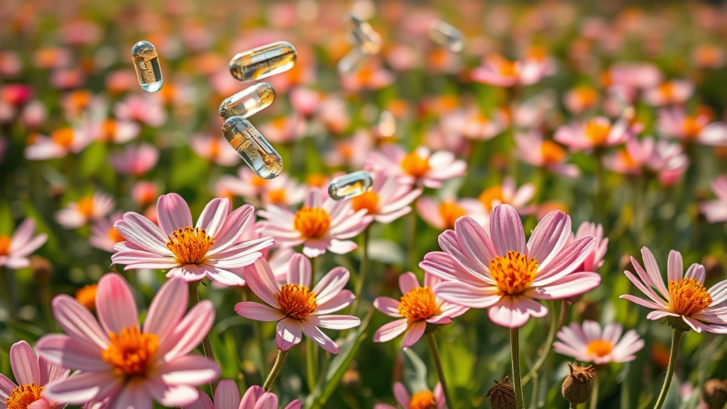 파비플로라 추출물 섭취 방법 (realistic 스타일)