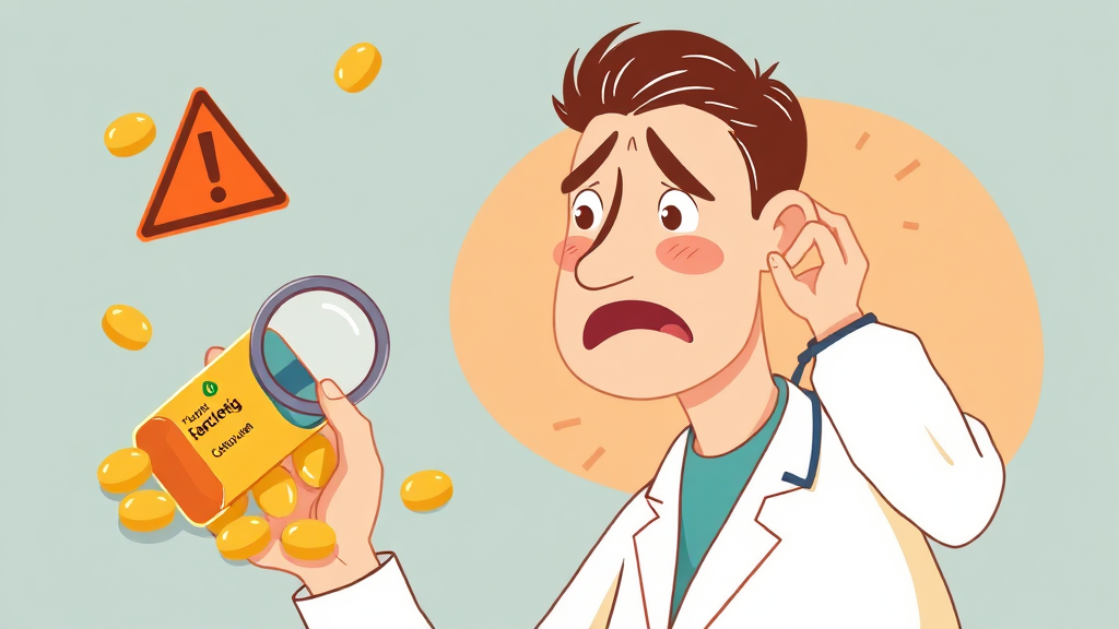 호로파 캡슐 섭취 시 주의사항 및 부작용 (illustration 스타일)