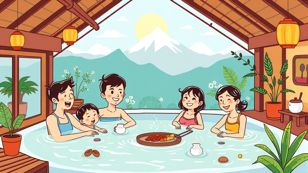 부곡온천 가족탕 숙소 완벽 가이드: BEST 4 비교 & 꿀팁, 주변 맛집까지! 4 BEST 4 가족탕 숙소 비교 분석 (cartoon 스타일)