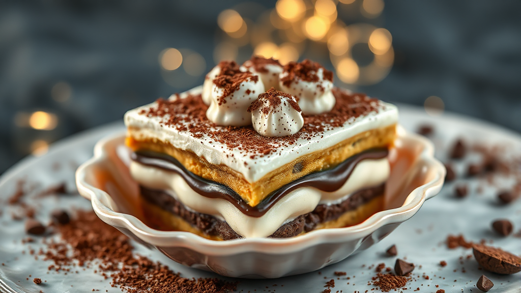 할리스 자개함 티라미수 케이크 완벽 분석: 예약 방법, 가격, 특별한 의미까지 7 깨먹는 티라미수의 콘셉트와 맛 (realistic 스타일)