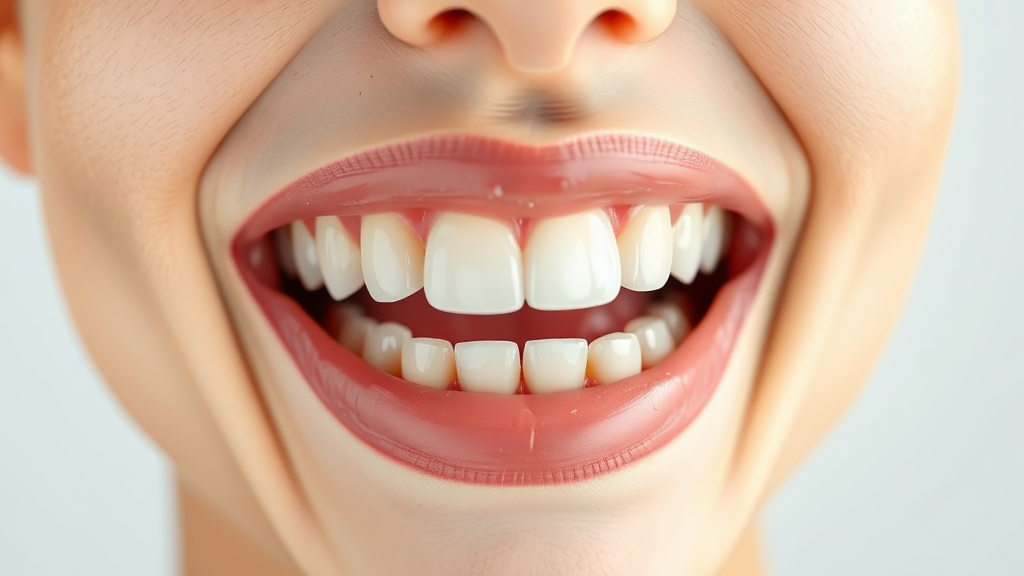 구강 유산균의 필요성 및 관리 (realistic 스타일)