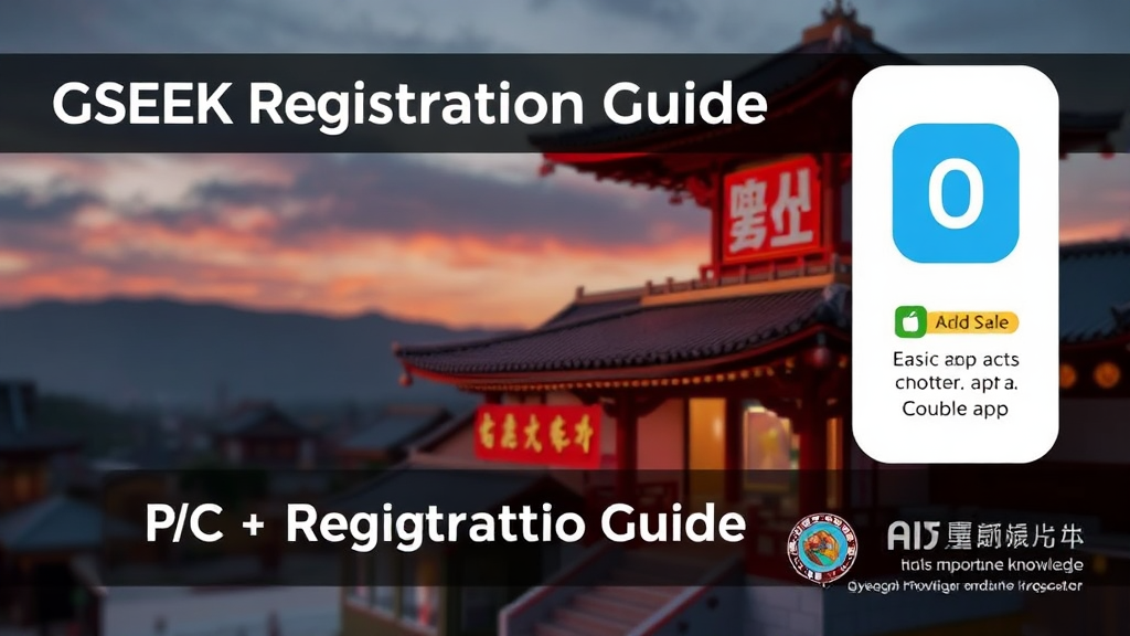 GSEEK 회원 가입 방법 (realistic 스타일)