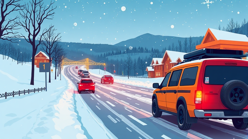 주차 및 교통 정보 (illustration 스타일)