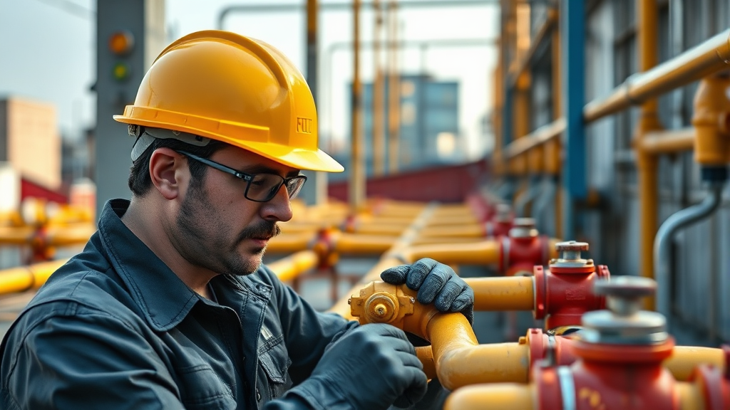 도시가스 배관 분리 & 변경 방법 (realistic 스타일)