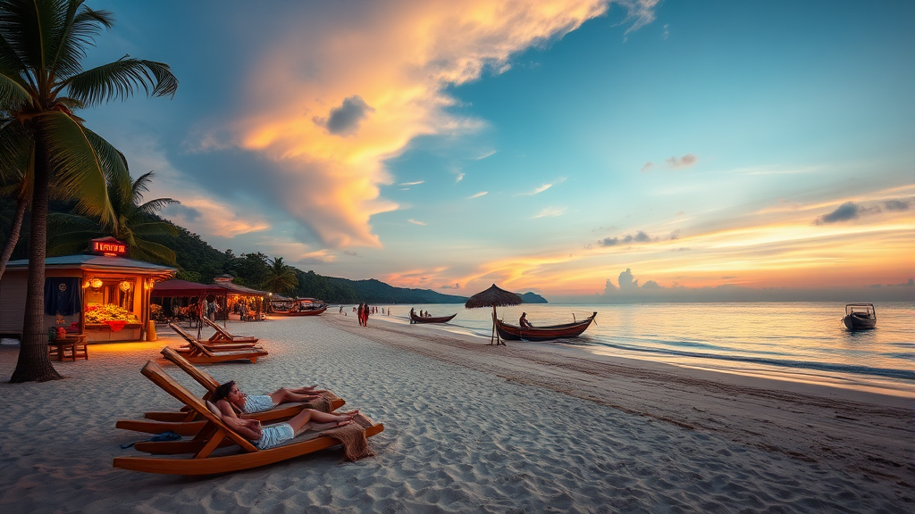 푸꾸옥 베스트웨스턴 리조트 완전 분석: 객실, 수영장, 조식, 프라이빗 비치 총정리 6 프라이빗 비치 & 주변 환경: 휴식 & 즐거움 (realistic 스타일)