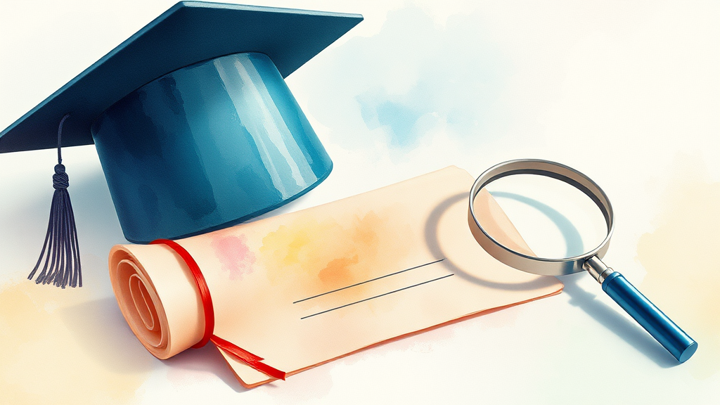 자격증 취득, 조건은? (watercolor 스타일)