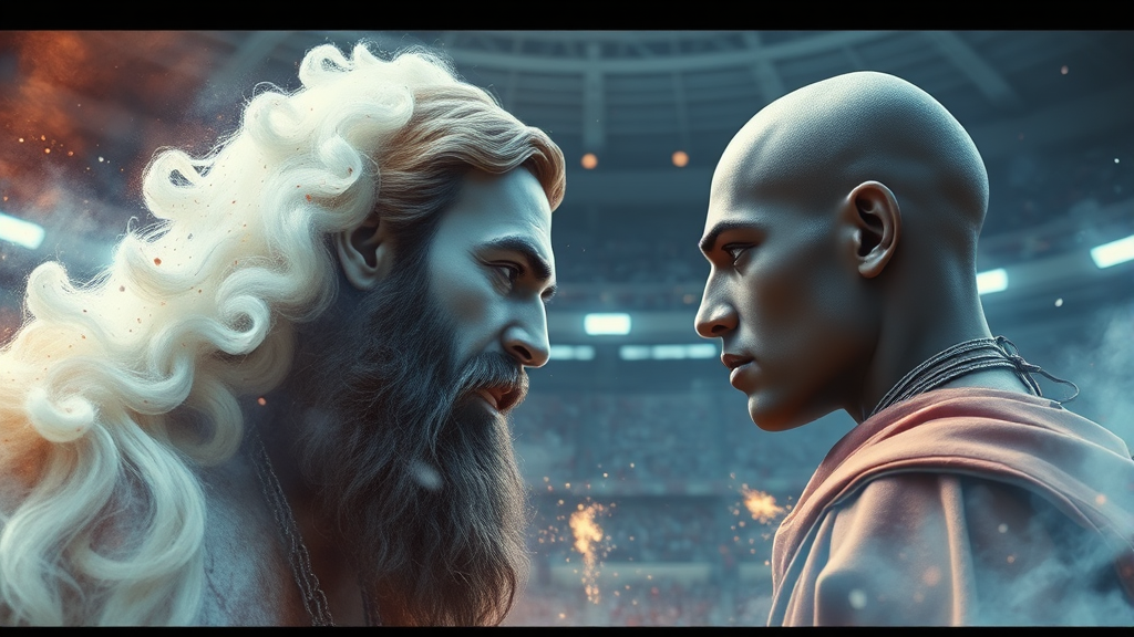 종말의 발키리 시즌3: 대진표 분석, 줄거리 & 향후 전망 완벽 해설 5 주요 등장인물 소개 (신 vs 인간) (watercolor 스타일)