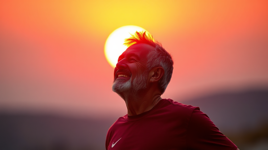 건강한 중년을 위해! (realistic 스타일)