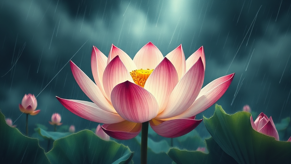 삼재에 대한 다양한 관점과 이해 (realistic 스타일)