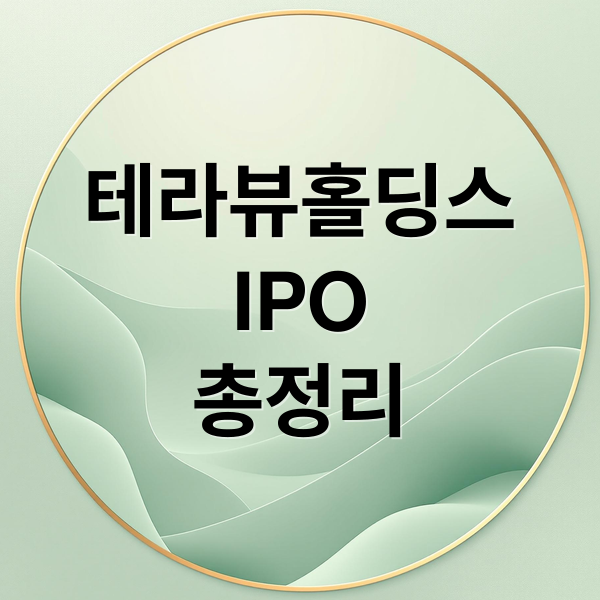테라뷰홀딩스 IPO 총정리: 기업 개요부터 투자 전략, 주가 전망까지