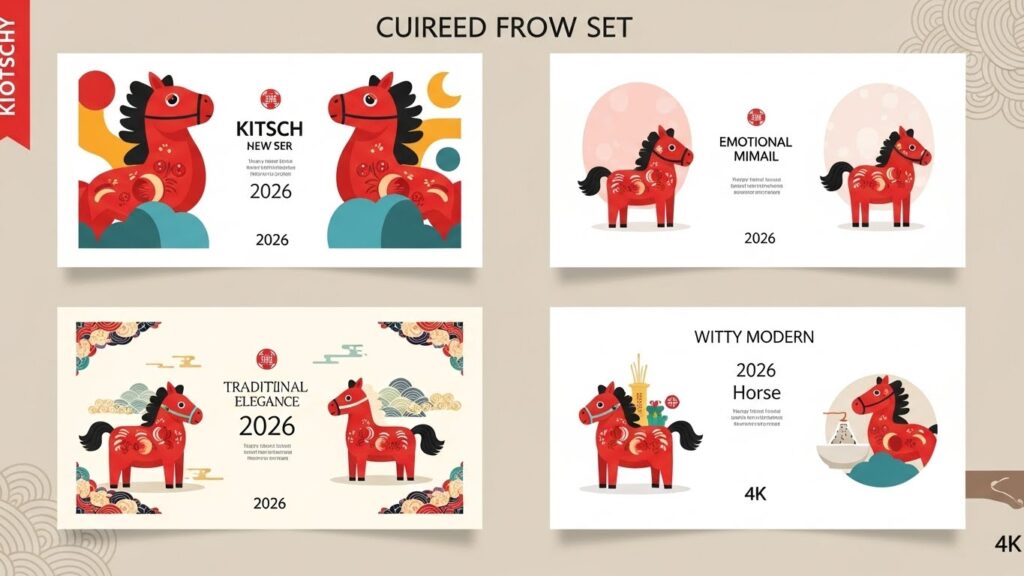 연하장 디자인 종류별 특징