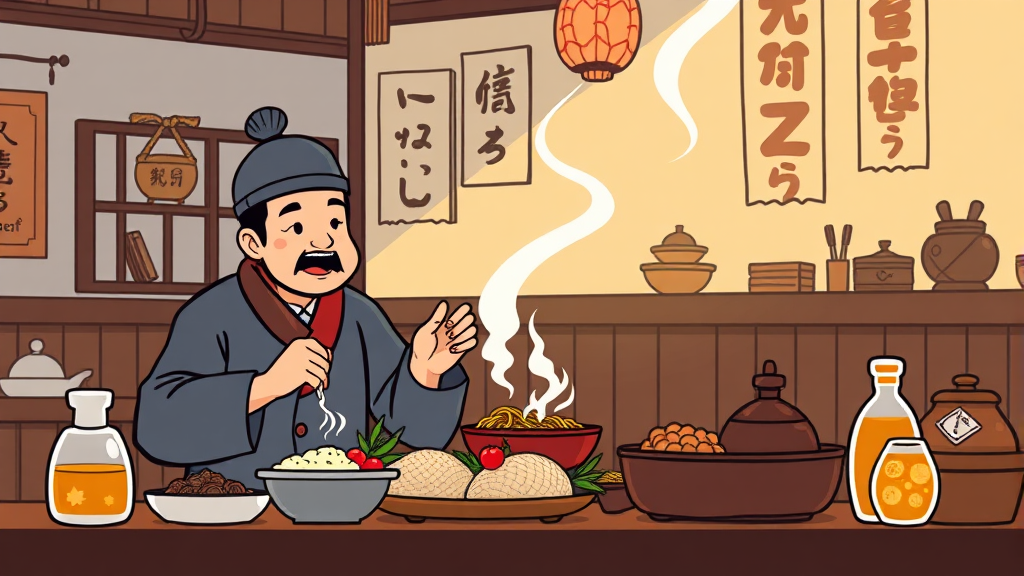 '주모의 한상' 코스 파헤치기 (cartoon 스타일)