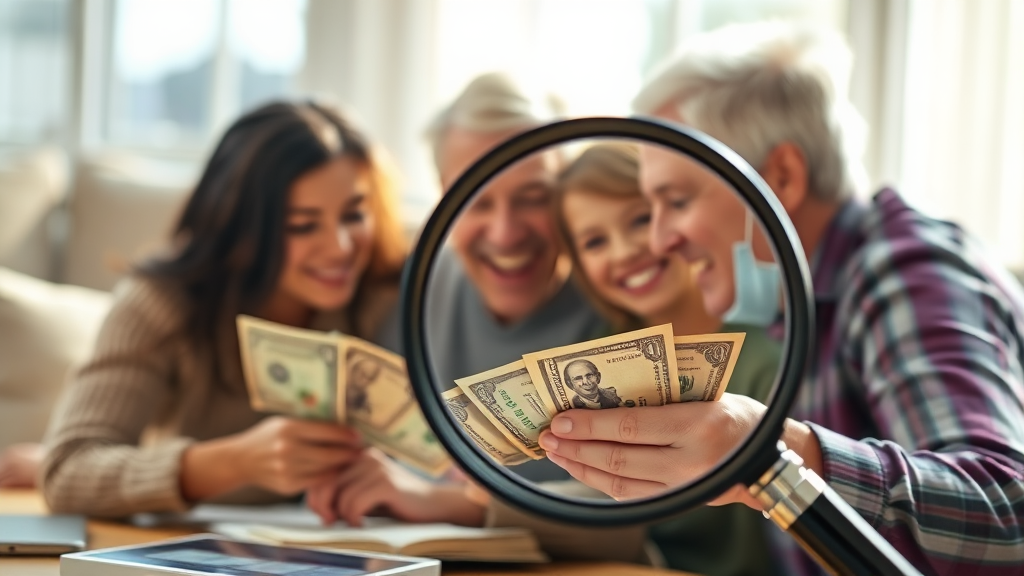 가족 간 금전 거래 시 유의사항 (realistic 스타일)