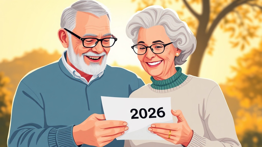 2026년 기초연금: 인상액, 수급 자격, 소득인정액 계산 A to Z 3 2026년, 얼마를 받게 될까? (illustration 스타일)