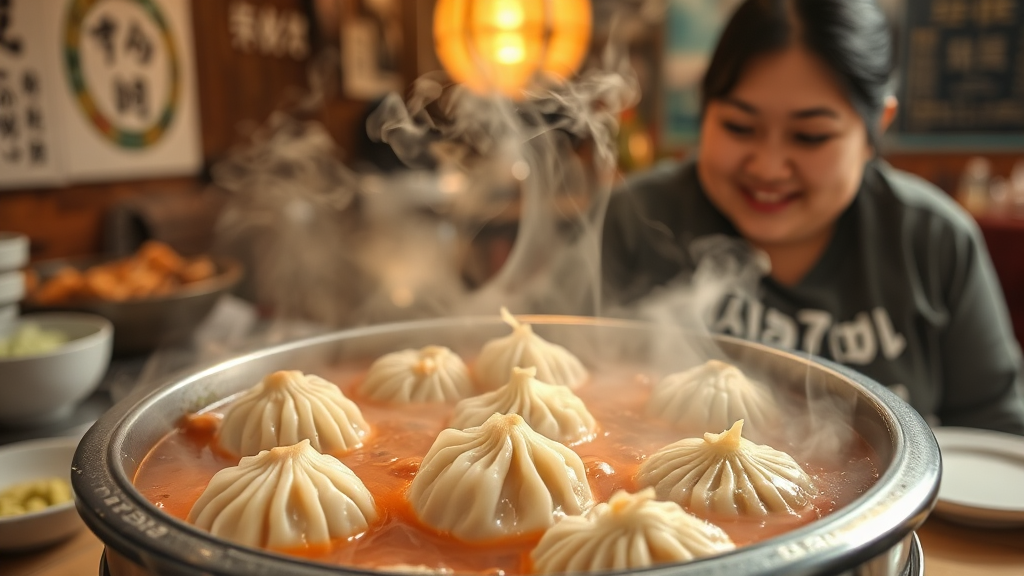 부천 황해도 만두전골 맛집 찾는 법 (realistic 스타일)