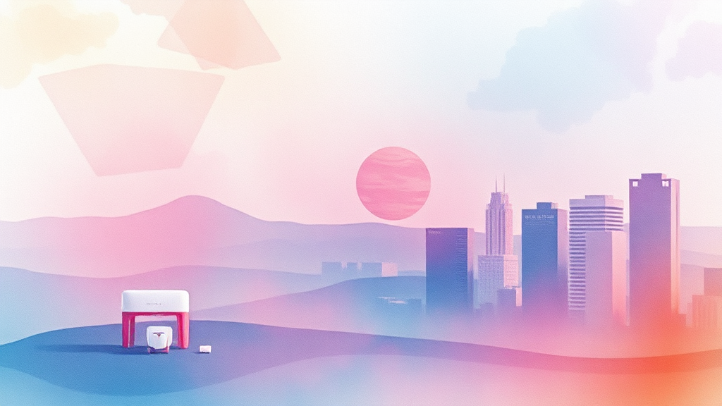 지속 가능한 기술: CES 2026 표준 (watercolor 스타일)