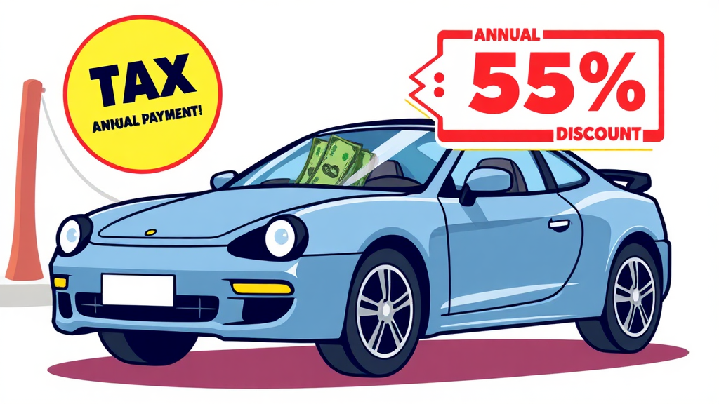 2026 자동차세 연납: 혜택, 기간, 신청 방법 완벽 가이드 (절세 꿀팁) 5 연납 금액 계산 및 환급 (cartoon 스타일)