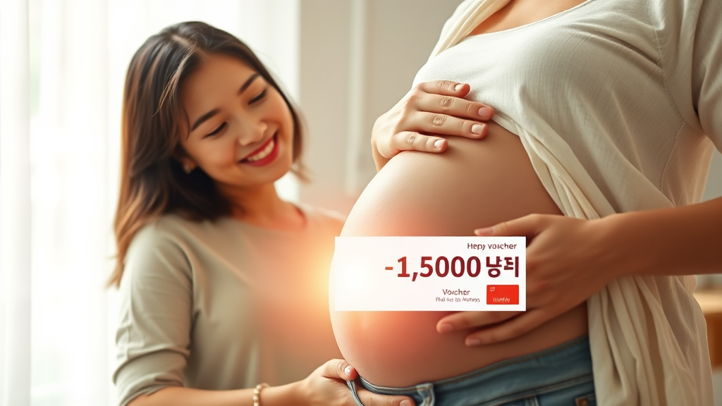 국민행복카드 완벽 가이드: 임신 바우처 신청부터 사용, 혜택까지! 3 임신바우처: 혜택 상세 안내 (realistic 스타일)
