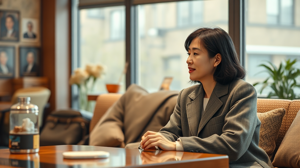 정숙의 솔직한 고백과 공감대 형성 과정 (realistic 스타일)