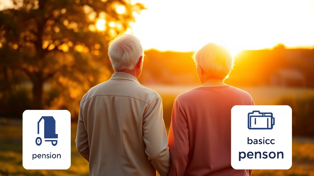 노령연금 vs 기초연금, 뭐가 다를까요? (realistic 스타일)