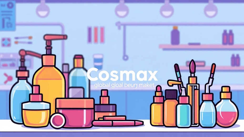 코스맥스 주가 전망: 2026년 투자 핵심 분석 (성장 전략, 리스크, 증권사 전망) 5 코스맥스 기업 개요 및 사업 구조 분석 (cartoon 스타일)