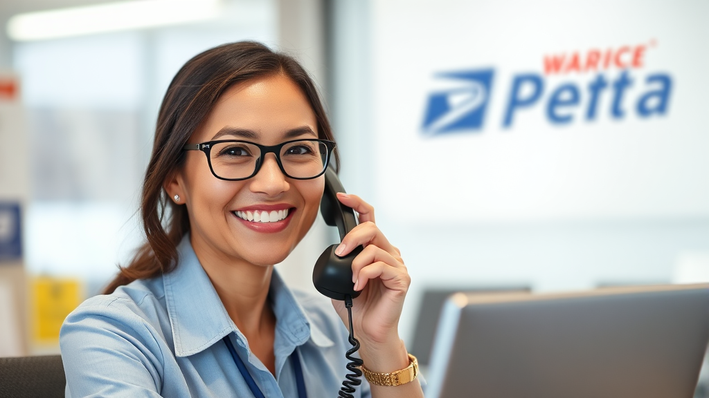 우체국 인터넷뱅킹 고객센터 안내 (realistic 스타일)