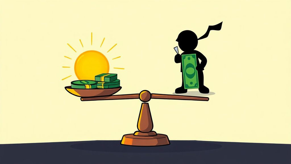 대환대출 시 유의사항 및 위험 (cartoon 스타일)