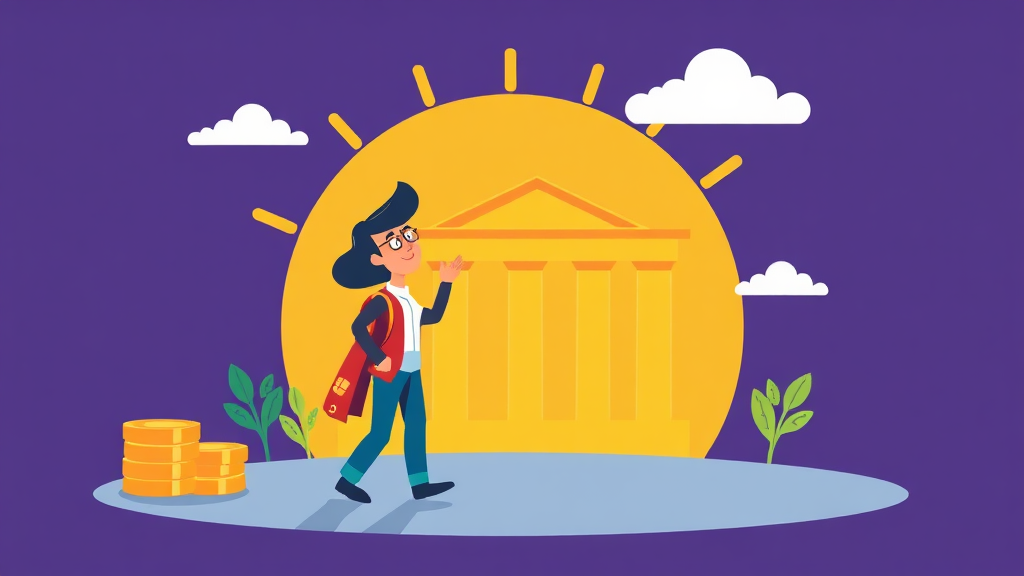 소상공인 정책자금 대환대출 활용 (cartoon 스타일)