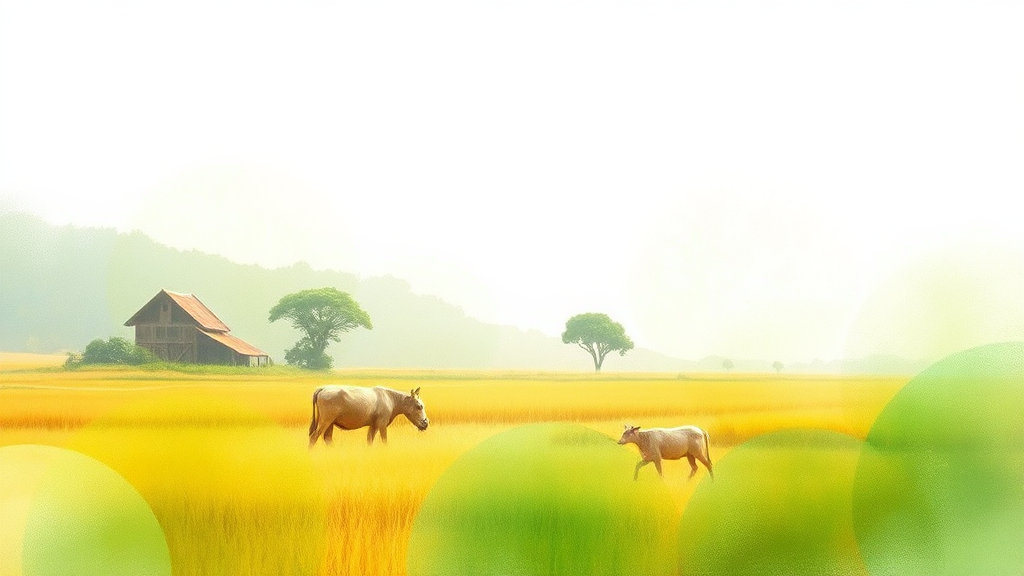 스마트팜 지원 사업 변화 (watercolor 스타일)