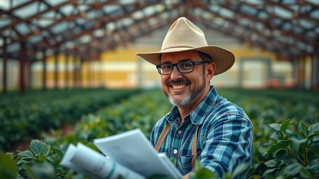 스마트팜 신청 방법 및 절차 (realistic 스타일)