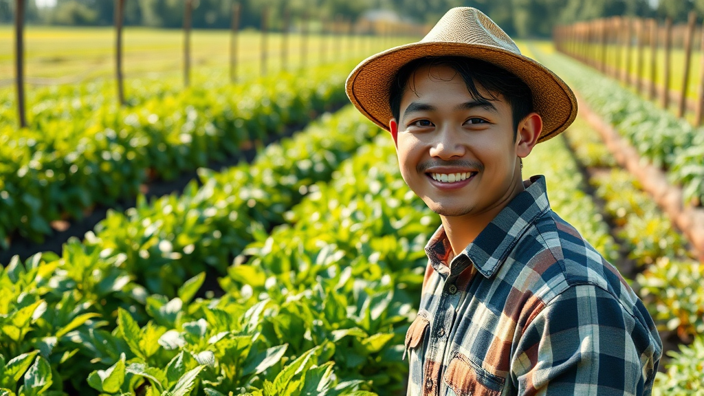 스마트팜 도입 효과 및 성공 사례 (realistic 스타일)